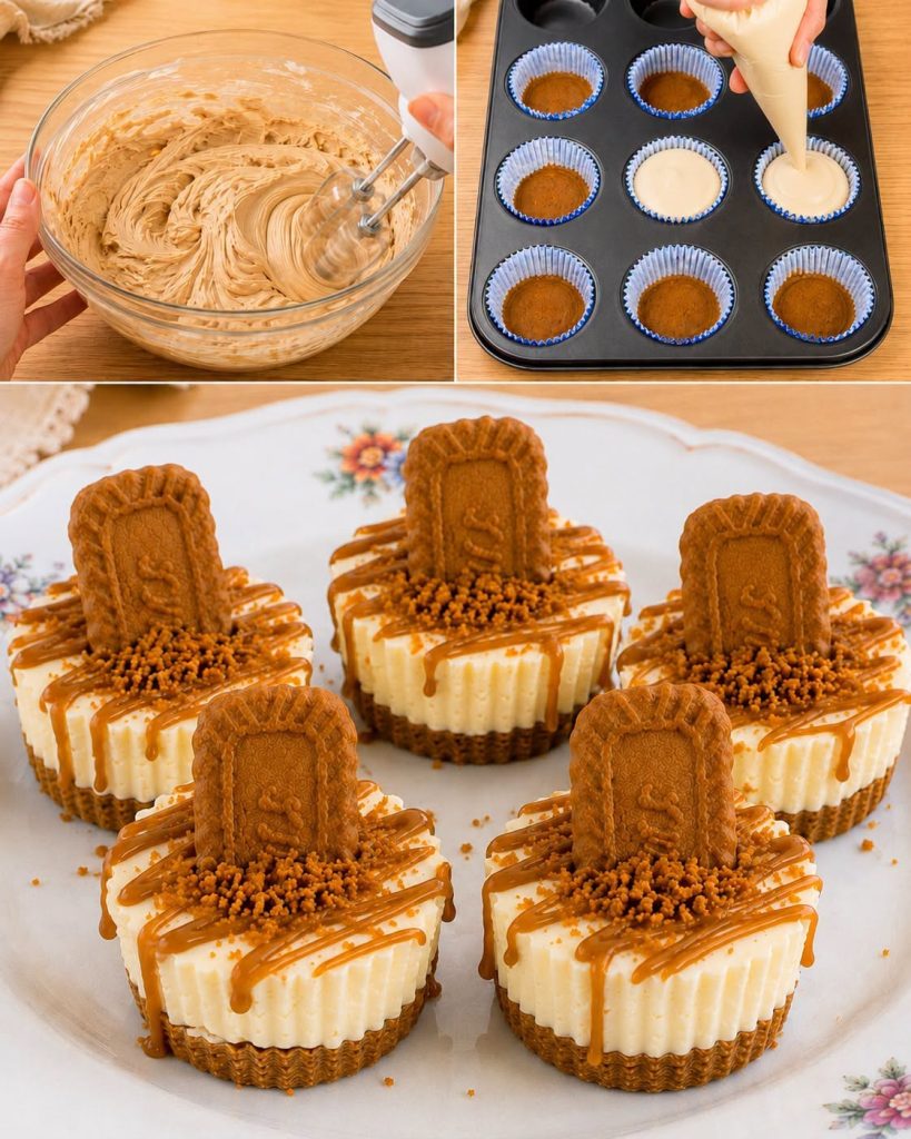Mini cheesecakes au Biscoff : un dessert sans cuisson digne d’une pâtisserie